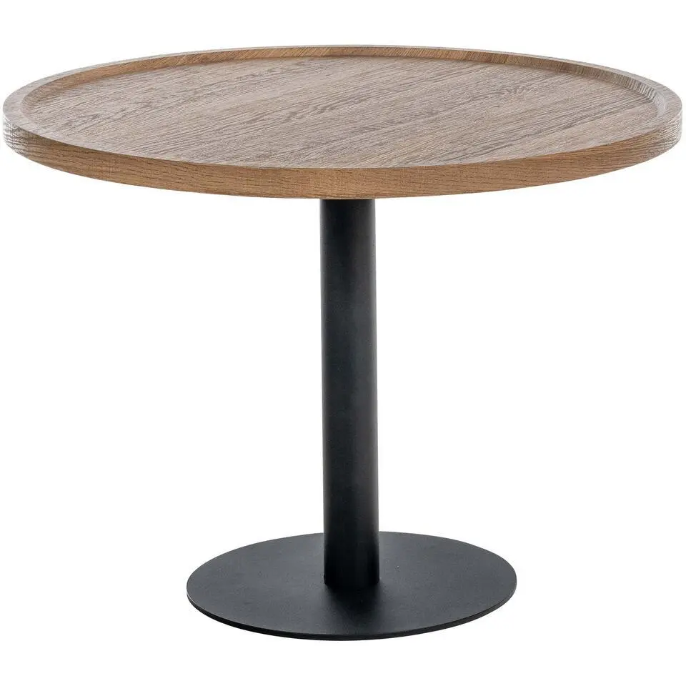 CLP Bijzettafel Aspen mat zwart Frame - Hout - bruin