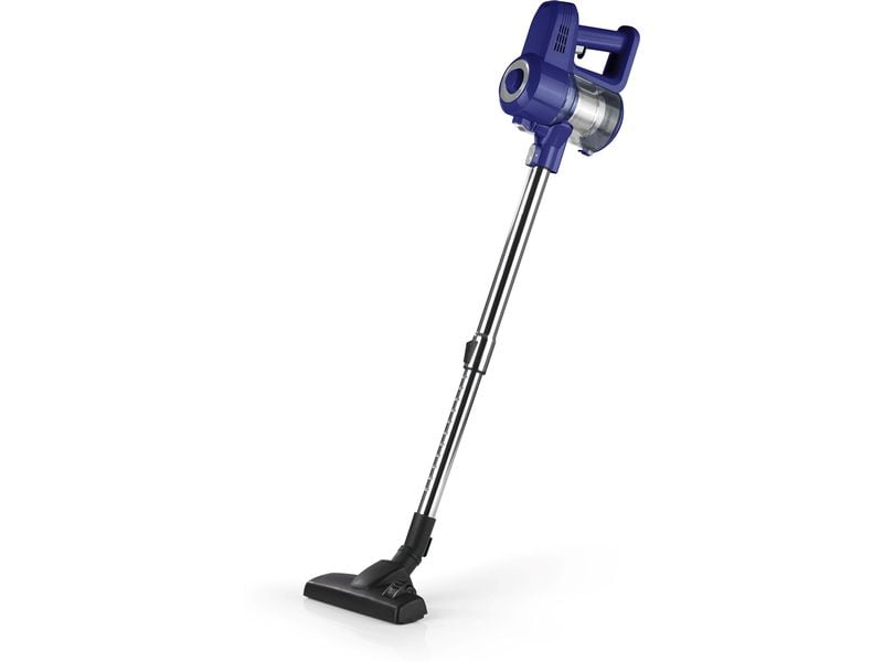 CLEANmaxx Akku-Hand- und Stielsauger Blau/Silber Kabelloser Hand- und Bodenstaubsauger