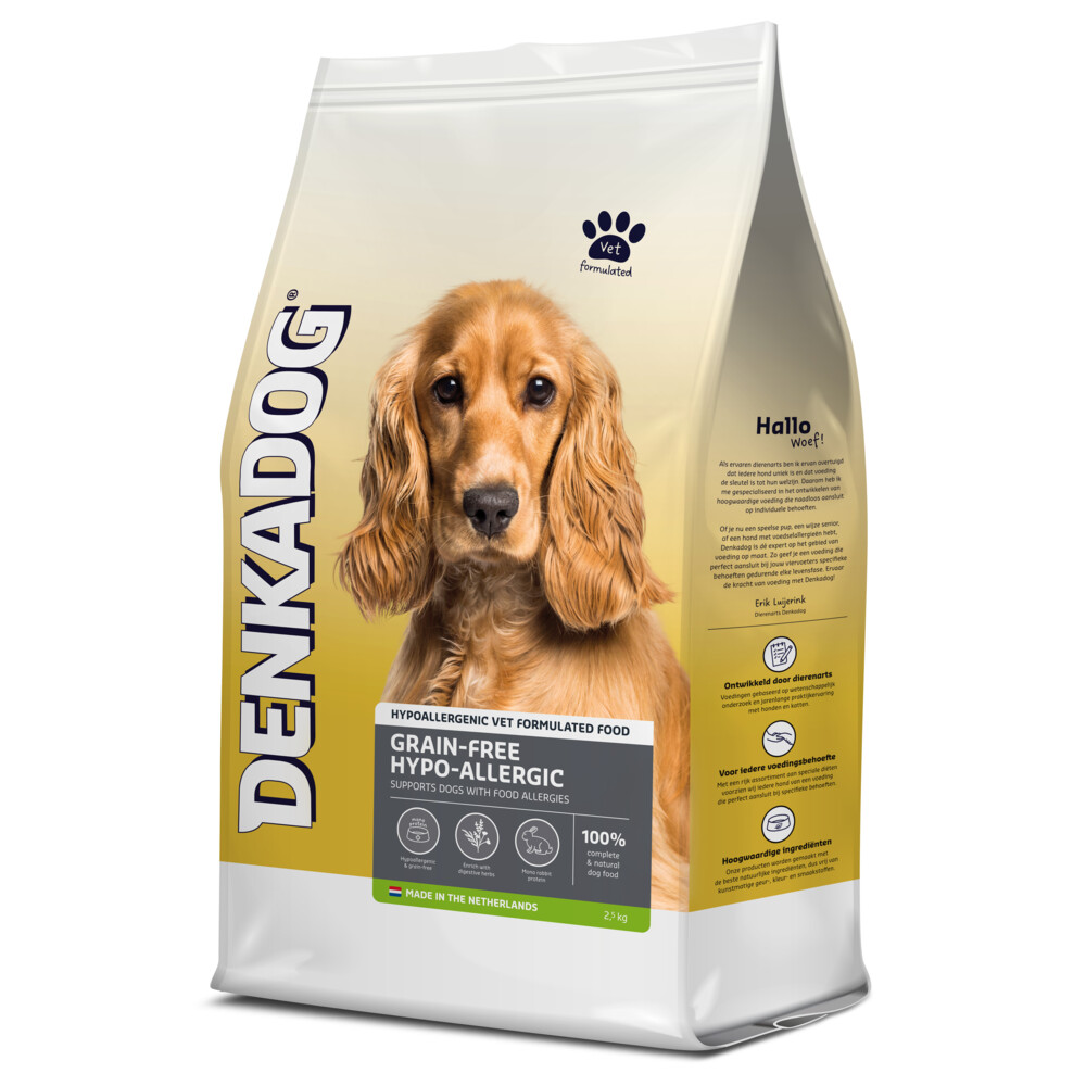 Denkadog Hondenvoer Graanvrij Hypoallergeen2,5 kg