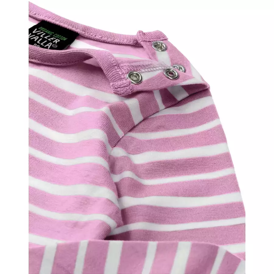 Villervalla Shirt Langarm Stripes flamingo