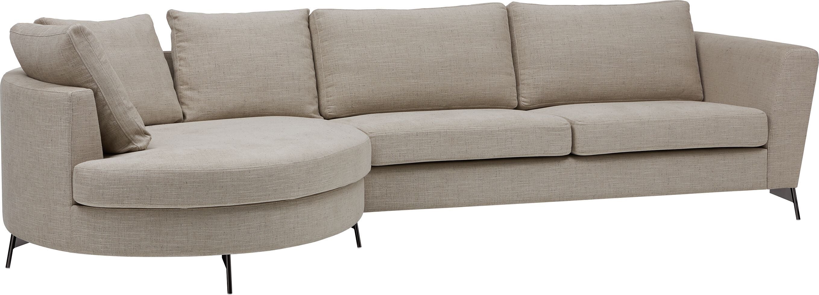 DIENER B St Brescia Ecksofa.l, beige - Beige / B: 309.0 cm x T: 148.0 cm x H: 81.0 cm