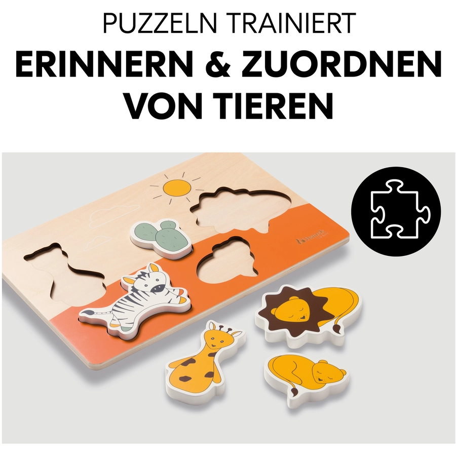 hauck Steckpuzzle Puzzle N Fit Safari