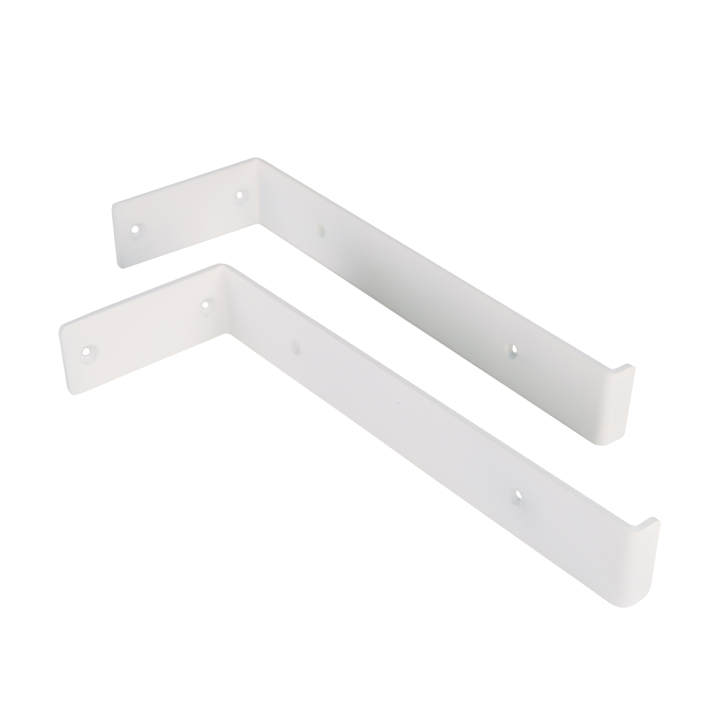Gorillz Wagon Stalen Plankdragers voor Wandplank - 30 cm - Wit Metaal