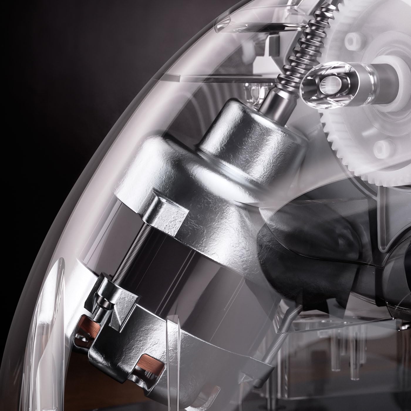 GRAEF. Allesschneider ABSOLUTE titan-silber mit Vollstahlmesser und stufenloser Schnittstärke (0–15 mm), Aluminiumanschlag, flüsterleisem 185-Watt-Motor, Rundführungsschlitten
