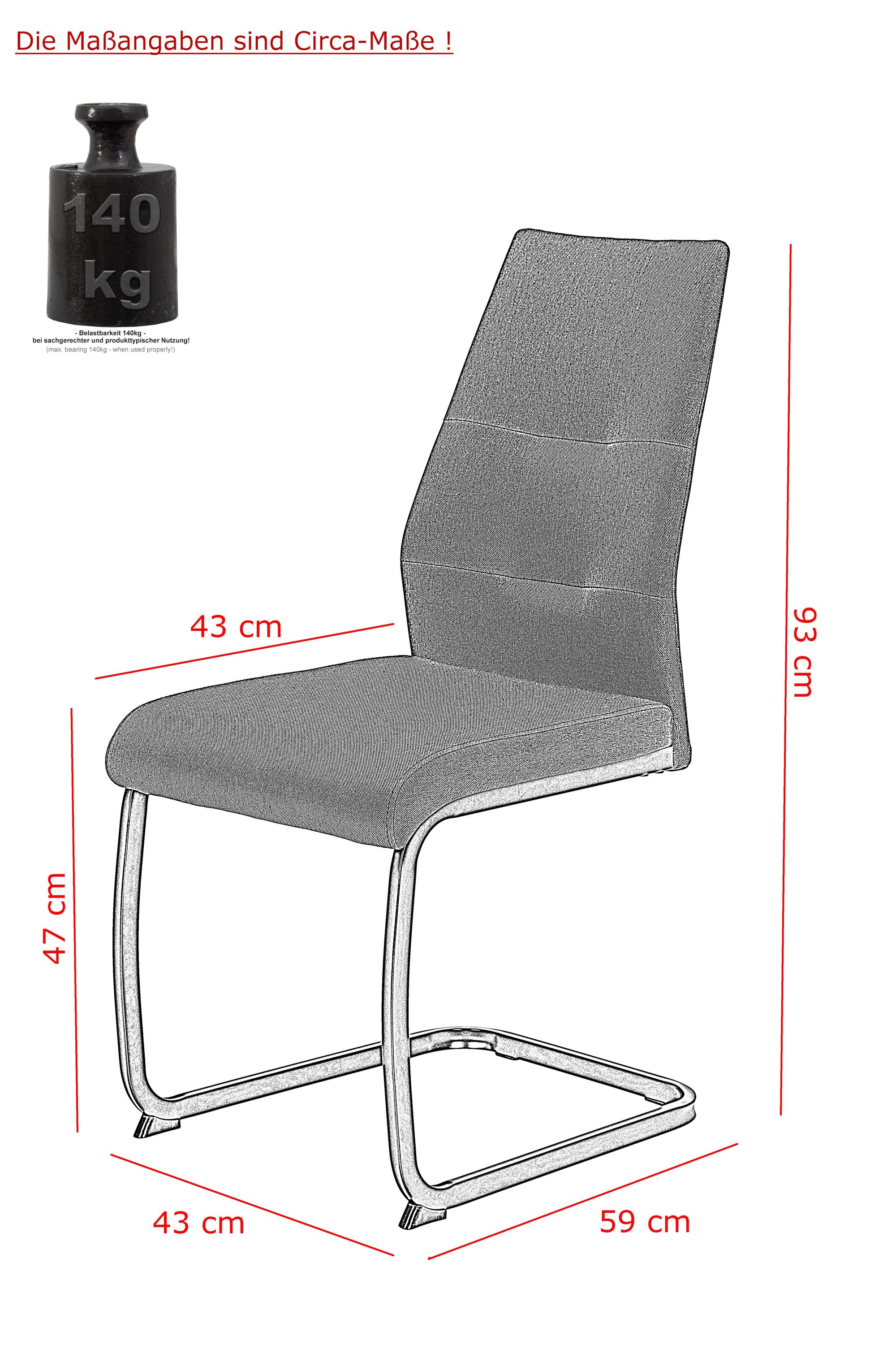 Freischwinger RIA S 4er Set