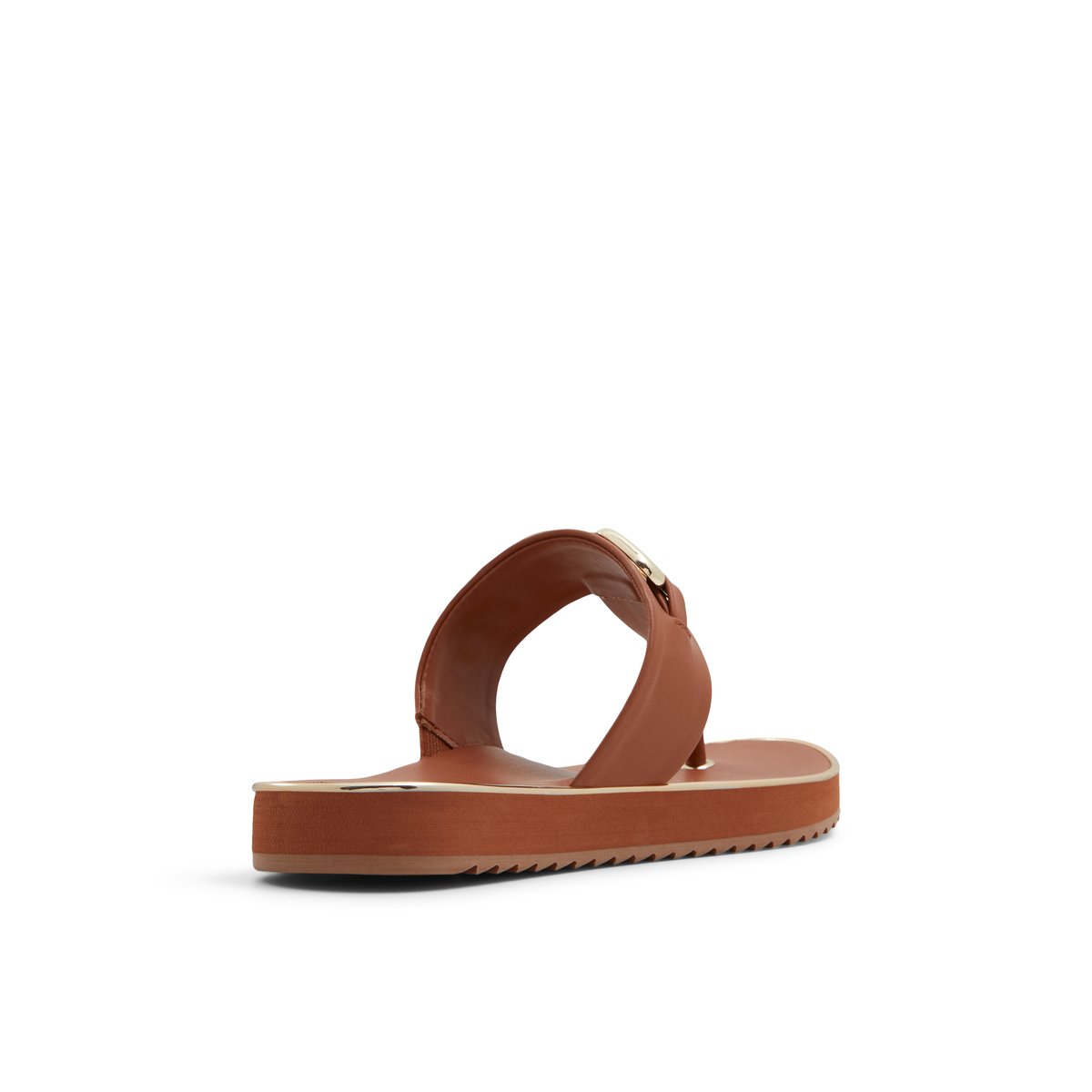 K STUDIO-Chaecan-Tongs sandales - Talon plat - Marron Moyen