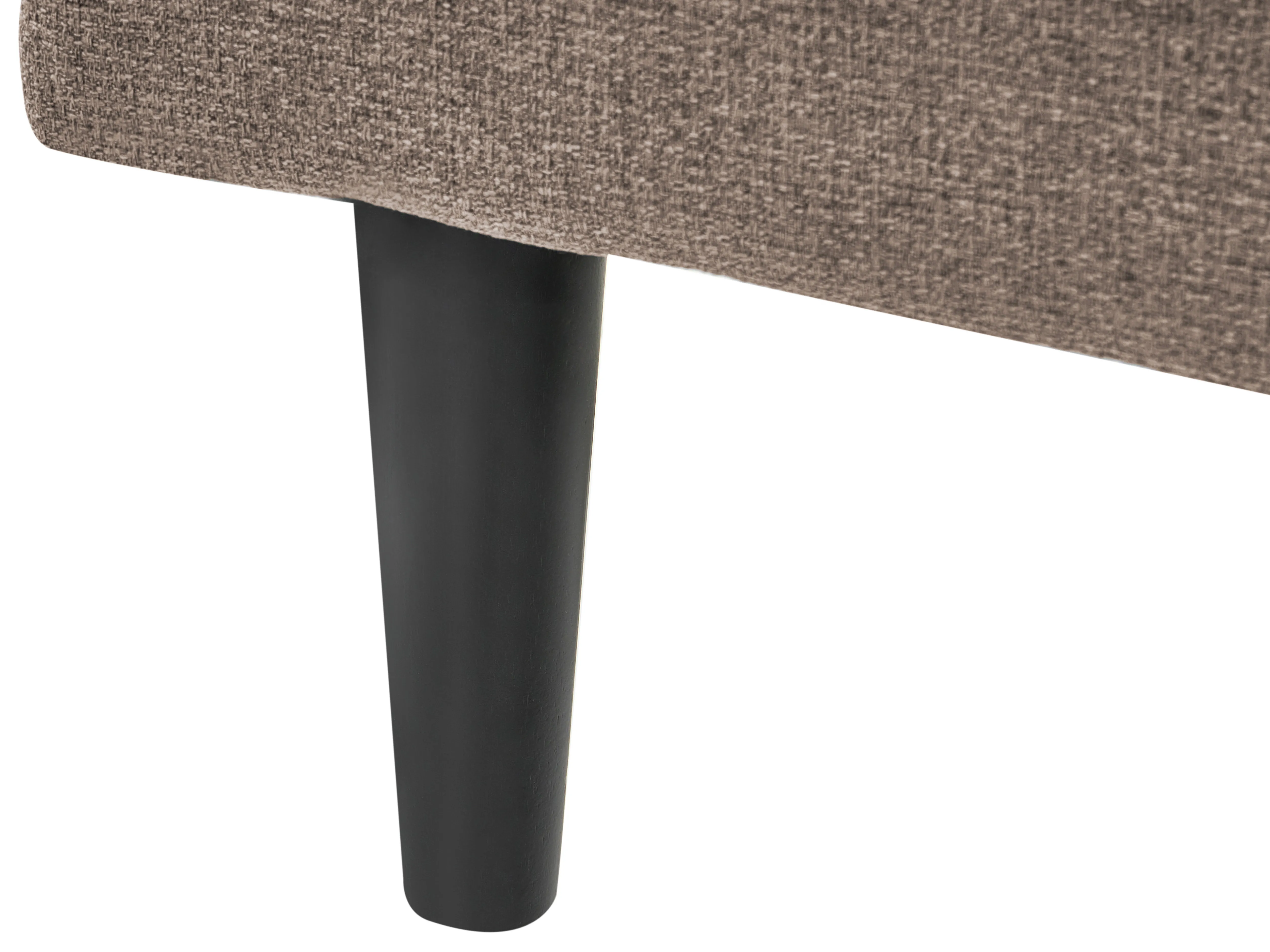 Linkszijdige chaise longue YVOIRE Stof Taupe