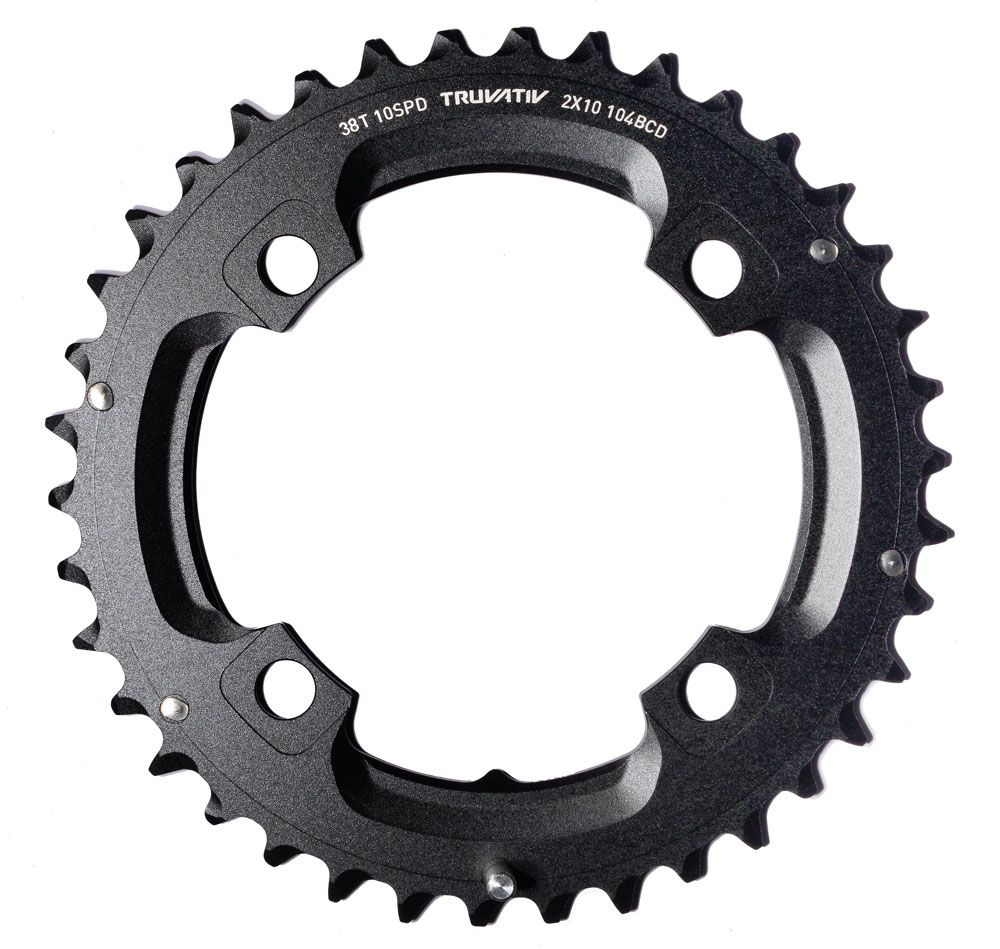 Truvativ Kettenblatt 38T 104mm L-Pin Alu schwarz