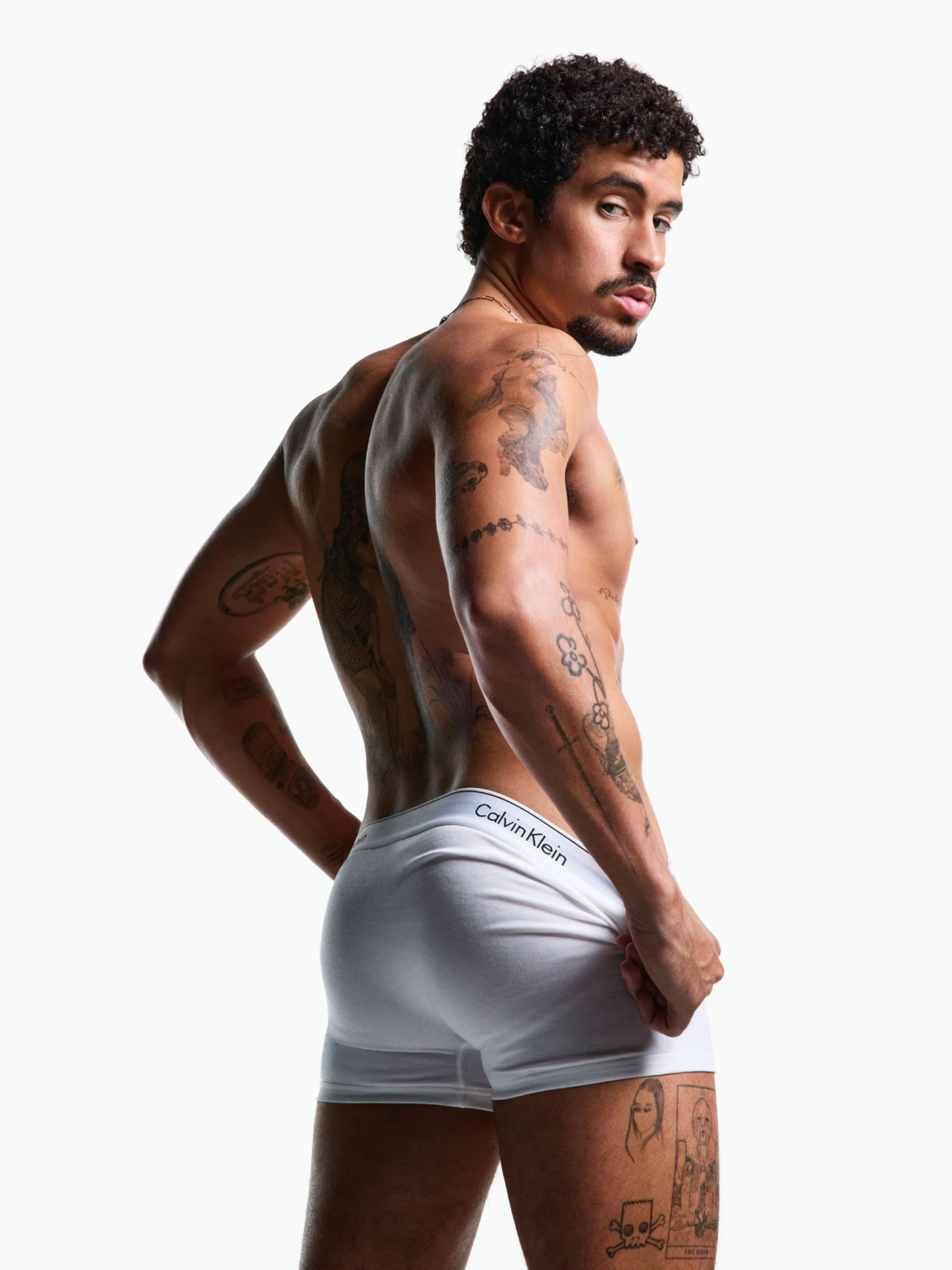 Wit - Calvin Klein Icon Cotton Stretch 3 Pack Boxer Trunks