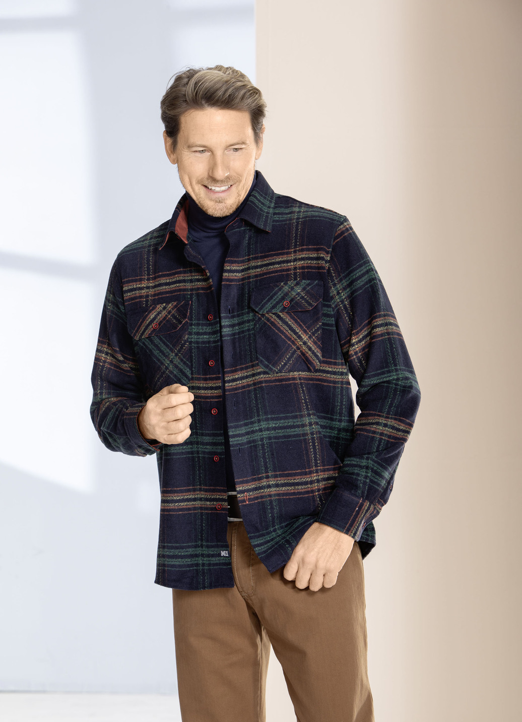 Kariertes Overshirt von 