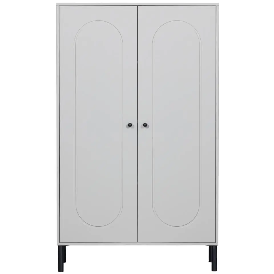 WOOOD Xina Lage Kast - Grenen - Wolkengrijs - 149x90x40