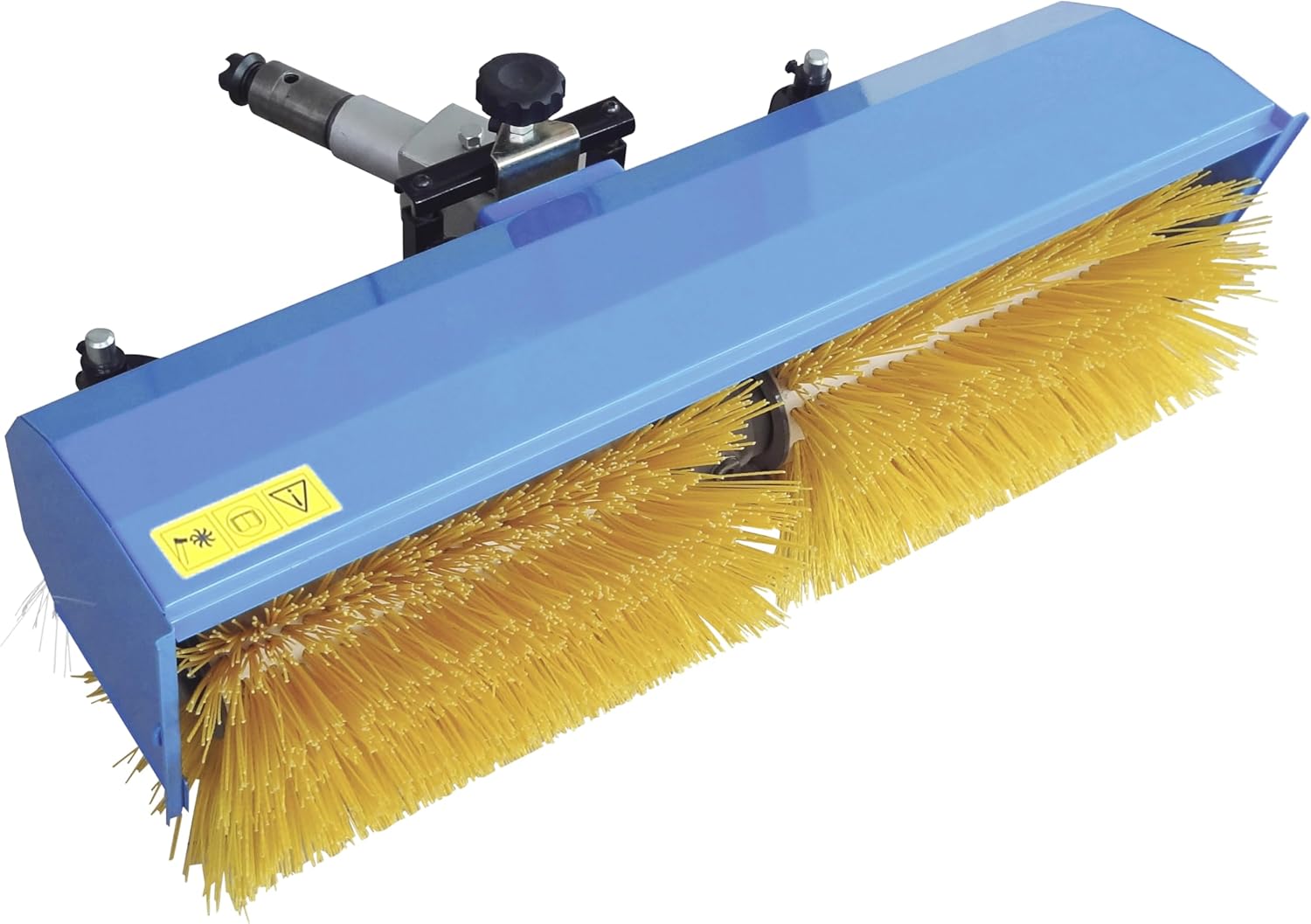 Güde Kehrmaschine GKM 900 2in1 (zum Kehren & Schneeräumen, Kehrwinkel & Kehrhöhe verstellbar, Bürstenbreite 900 mm, ø 320 mm, inkl. Kehrgutbehälter, passend zu Motoreinachser GME 6,5 V und GME 6,5 PS)