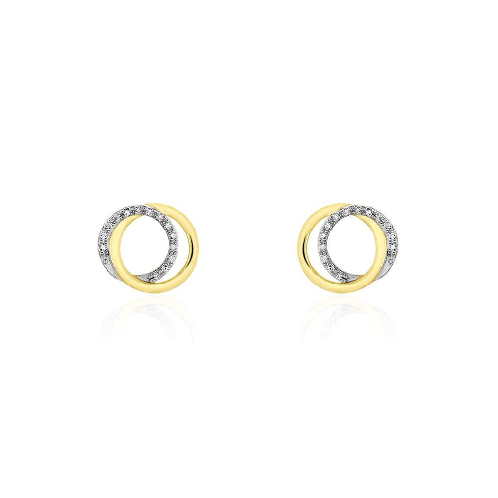 Boucles D'oreilles Or Jaune Tresha Diamants