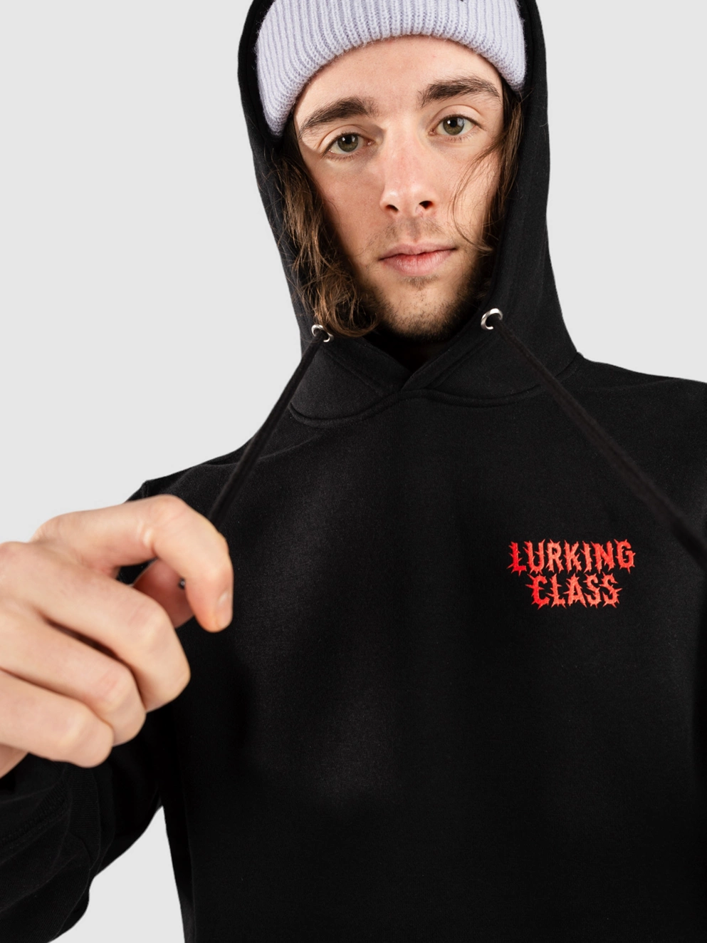 Lurking Class Global Infestation X Stikker Hoodie black