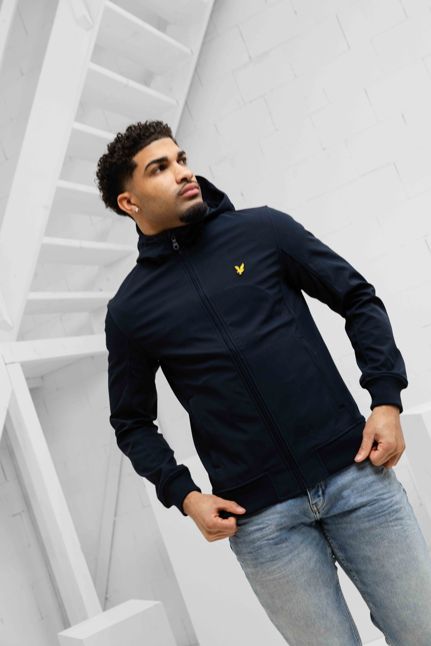 Lyle & Scott Softshell Jas Heren Donkerblauw