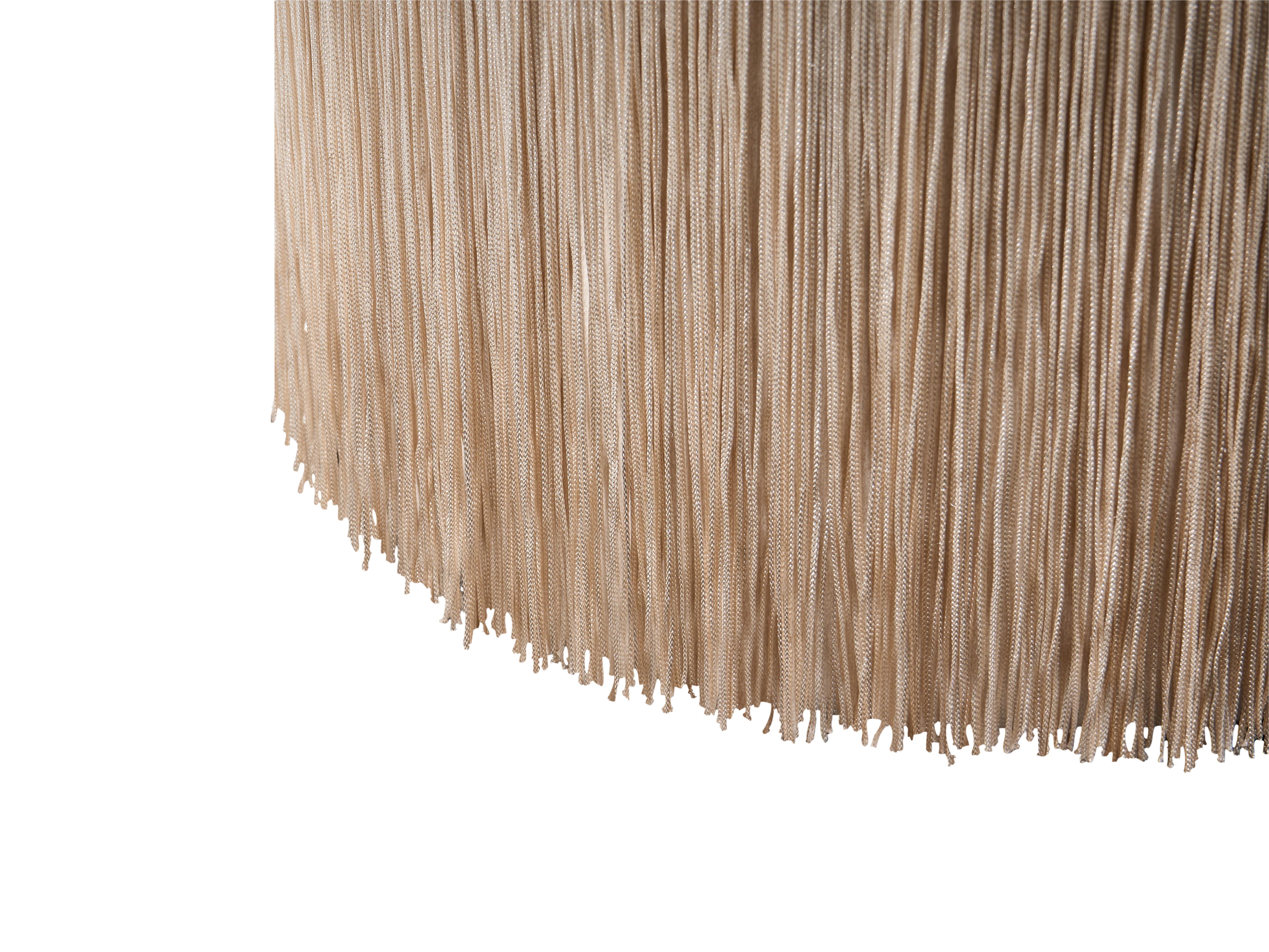 Poef VIRGINIA Fluweel Taupe
