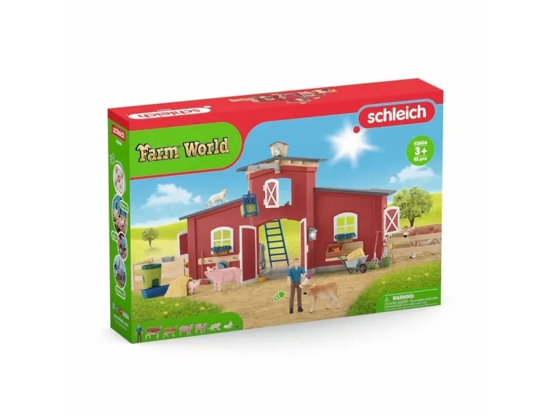 Schleich Red Barn with Animals and Accessories