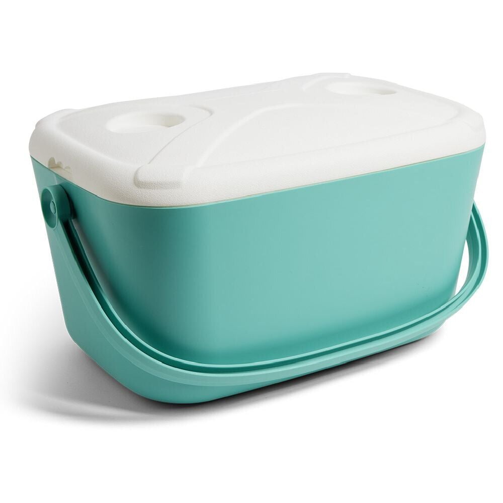 Glacière 20L conservation 8h plastique bleu ou corail 46x32x27cm
