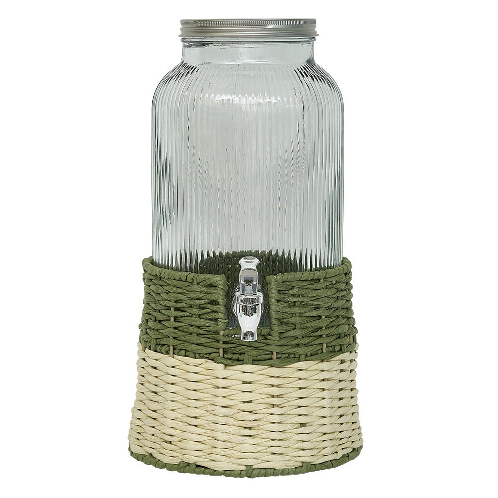 Distributeur de boisson verre 5,5L avec support - Ø22,5xH42,5cm