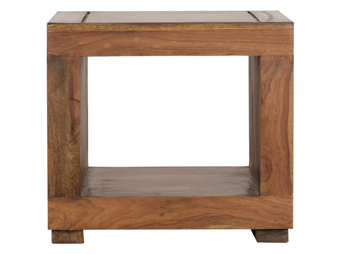 Table Basse Bois Massif 50x45x50cm Table d'appoint Table de salon Design