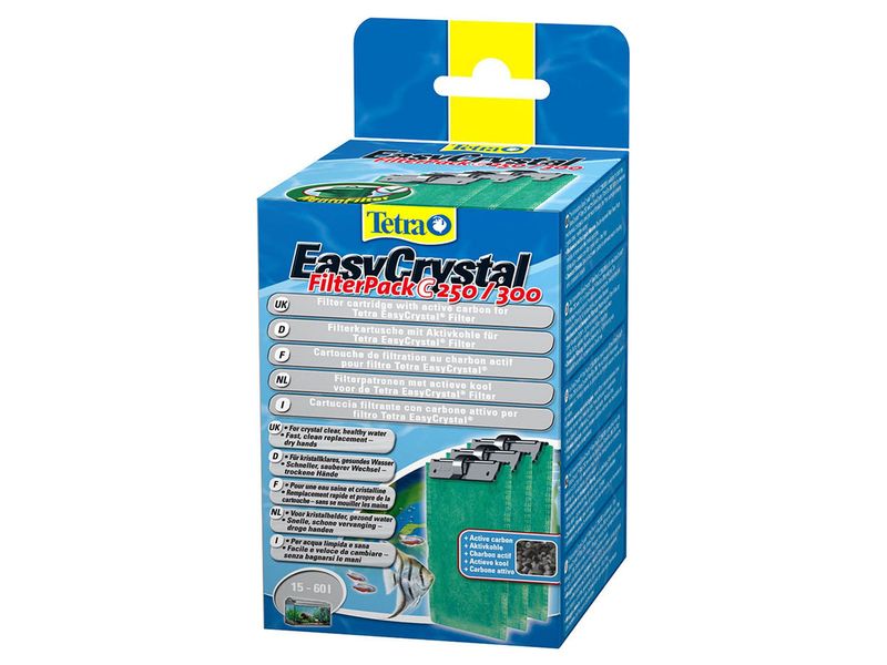Tetra EasyCrystal Filter mit Aktivkohle, 3 Stück Filterkartusche