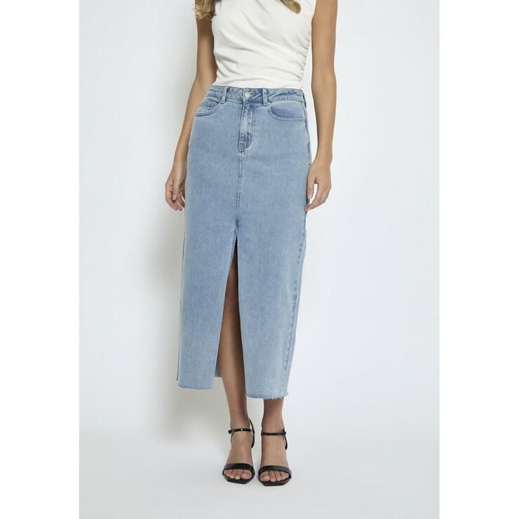 Minus MSVesila Maxi Denim Skirt Light denim