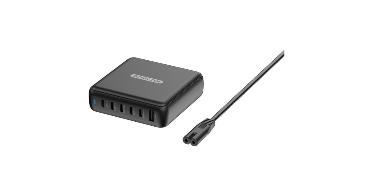 Sitecom200W GaN Power Delivery Desk Charger  (Zwart)