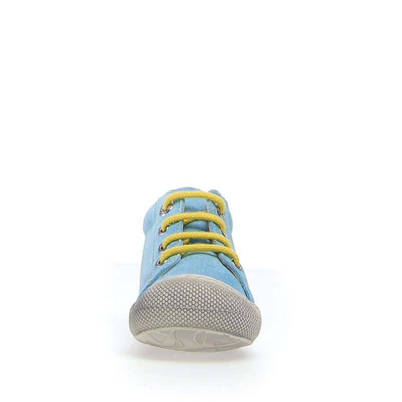 Naturino Naturino Cocoon Supersouple Lacets suede bleu ciel