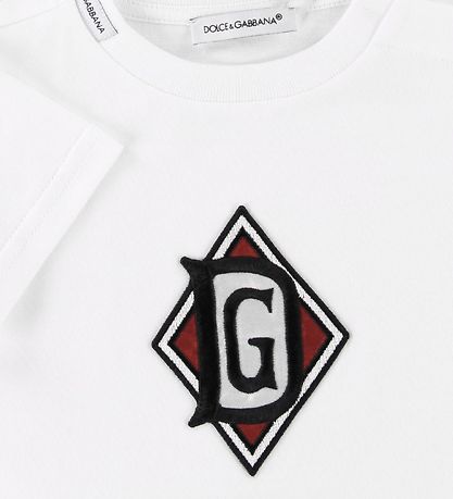Dolce & Gabbana T-shirt - Hvid m. Patch