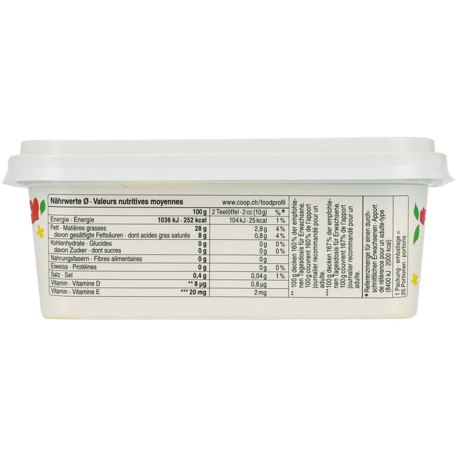 Margarine 28% palmfrei