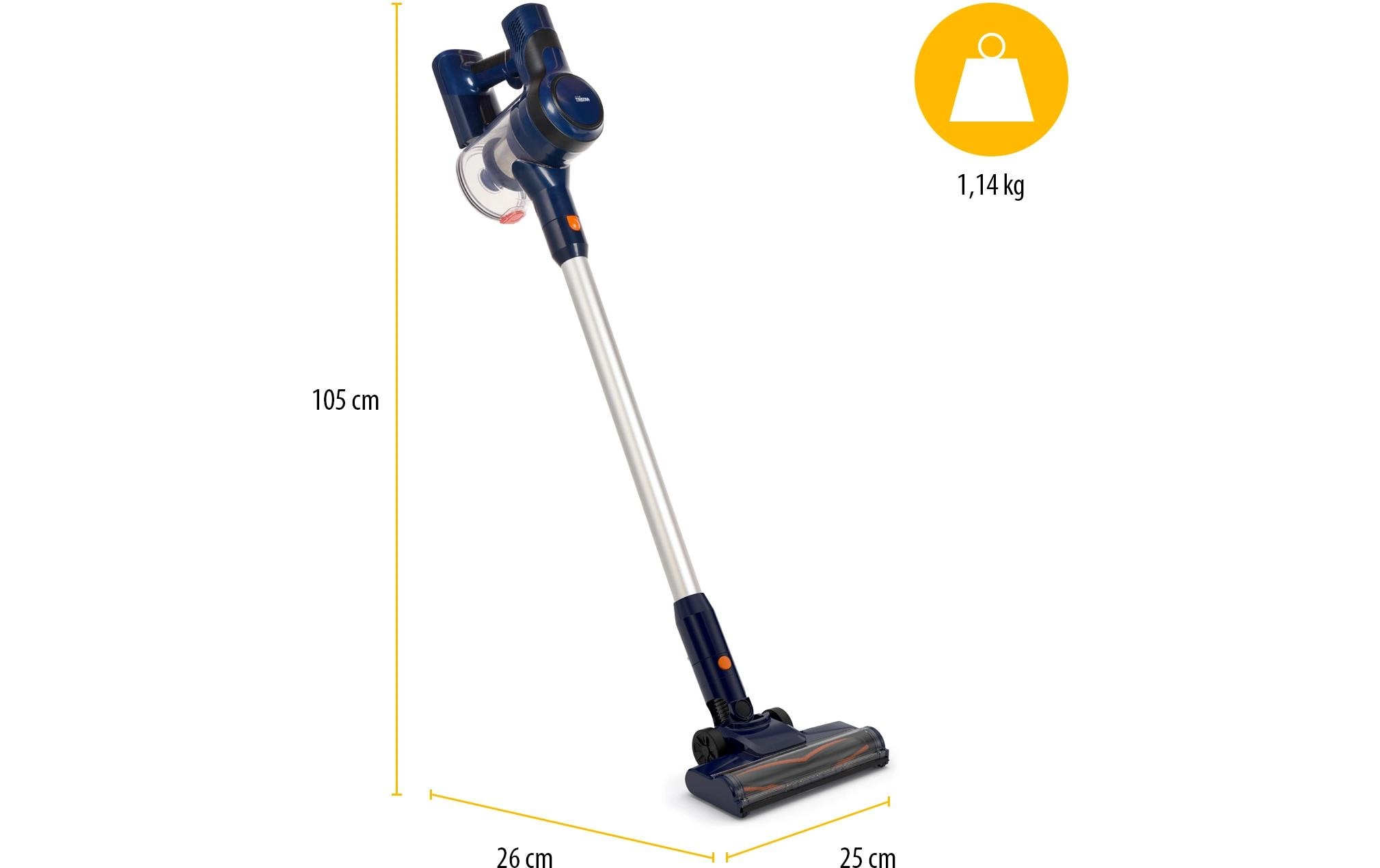 Akku-Hand- und Stielsauger SZ-2360 BlauKabelloser Staubsauger