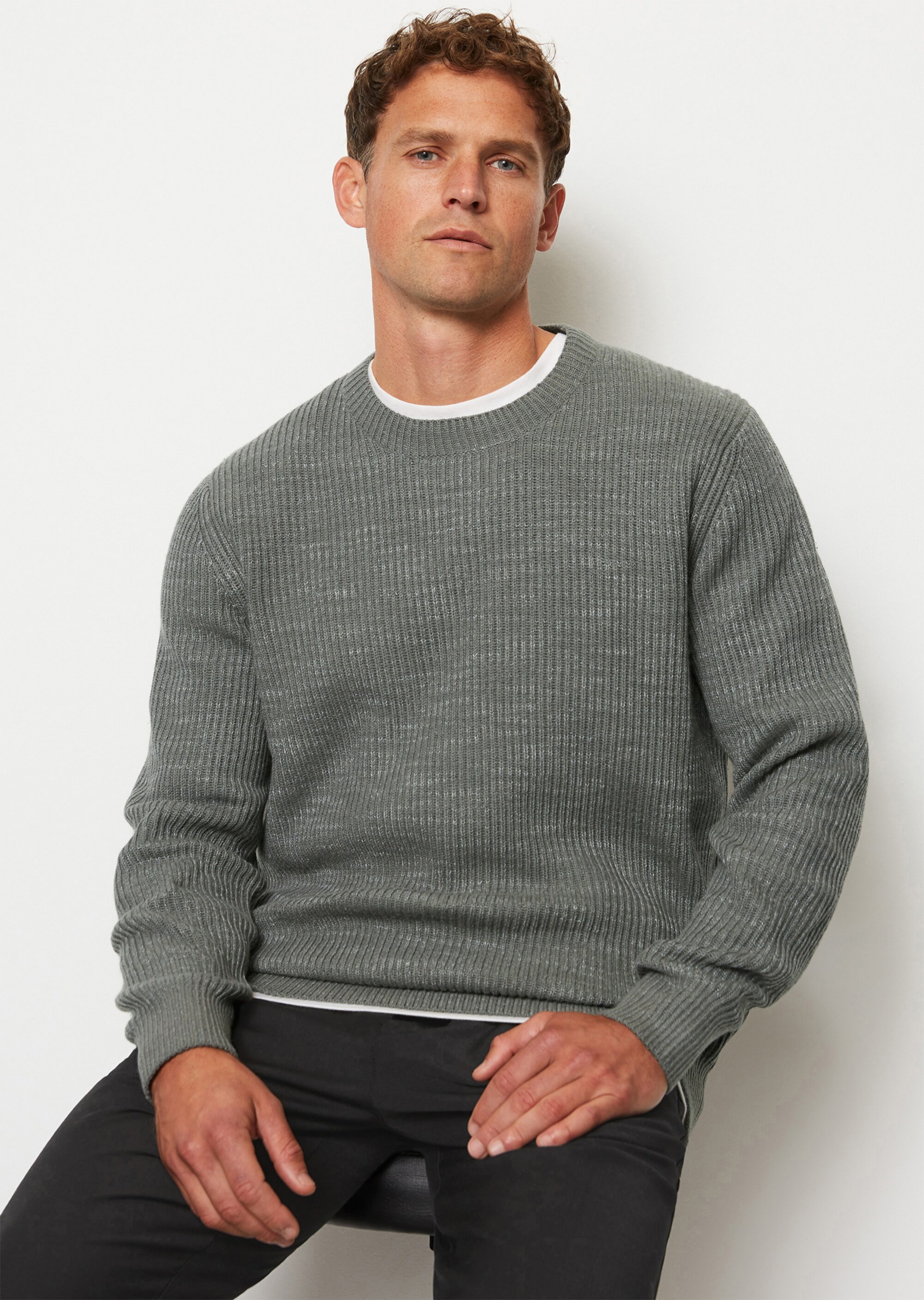 Pullover regular mit Bi-Color-Effekt