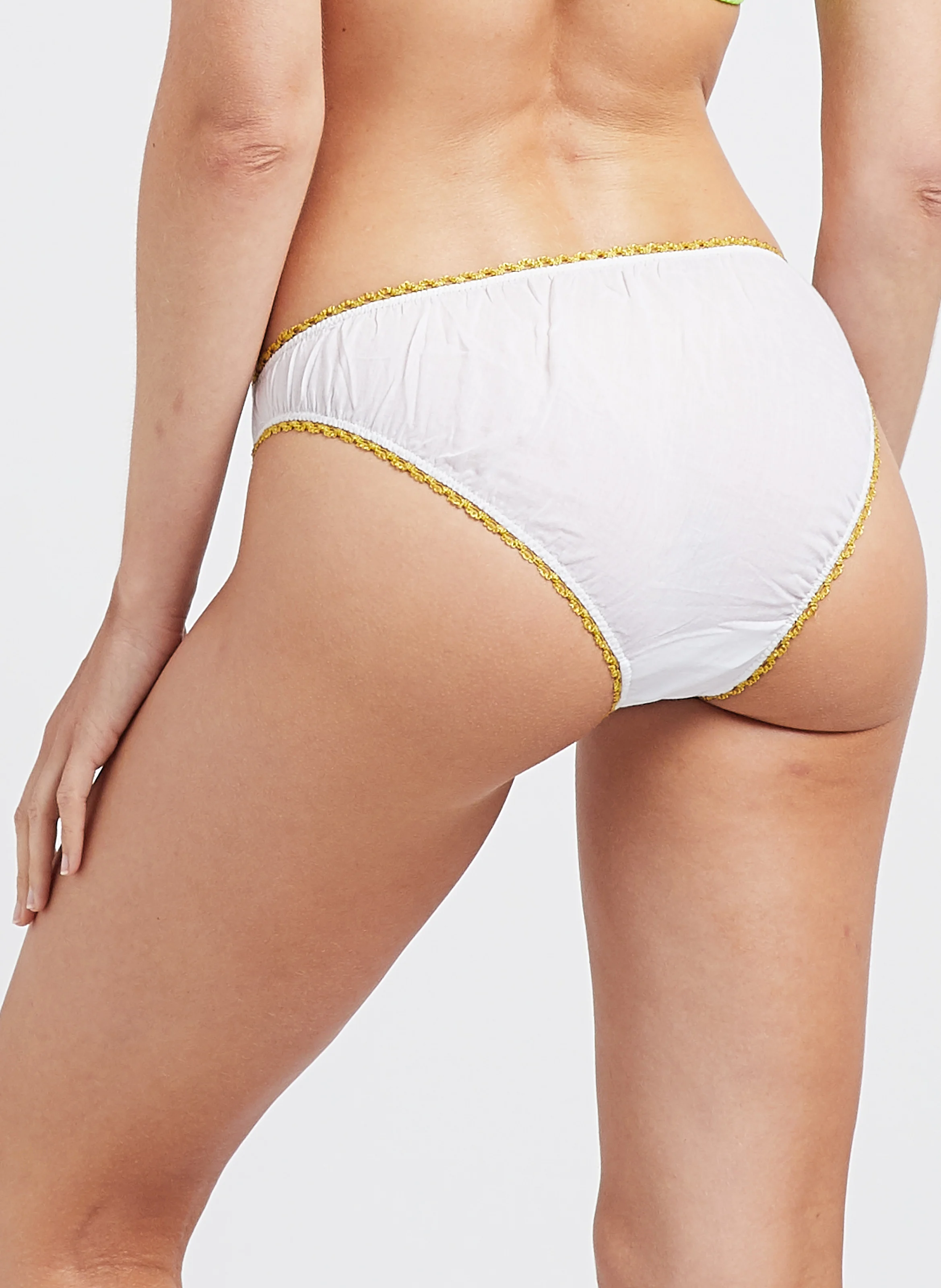 GERMAINE - Culotte en coton biologique | Blanc
