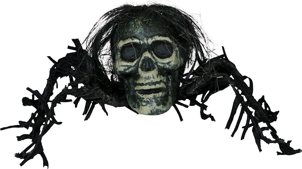 Halloween Nep Spin Schedel 38cm