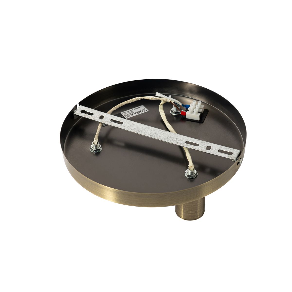 Moderne plafondlamp brons rond - Facil
