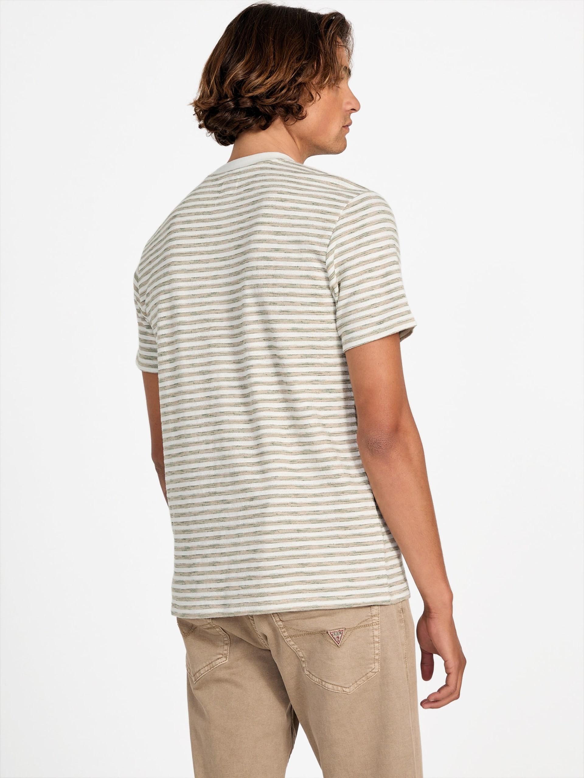 Camiseta Baxter Listrada de Gola Redonda