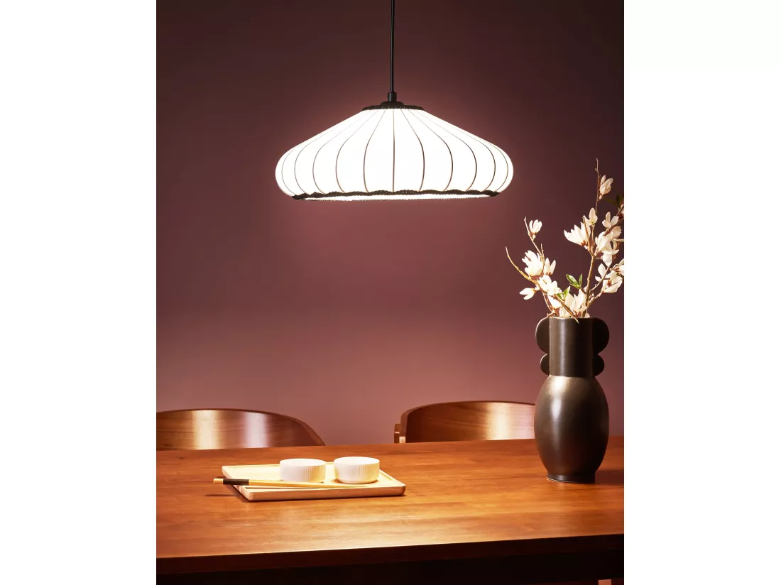 Lampe suspension ZULIA Matière synthétique Blanc