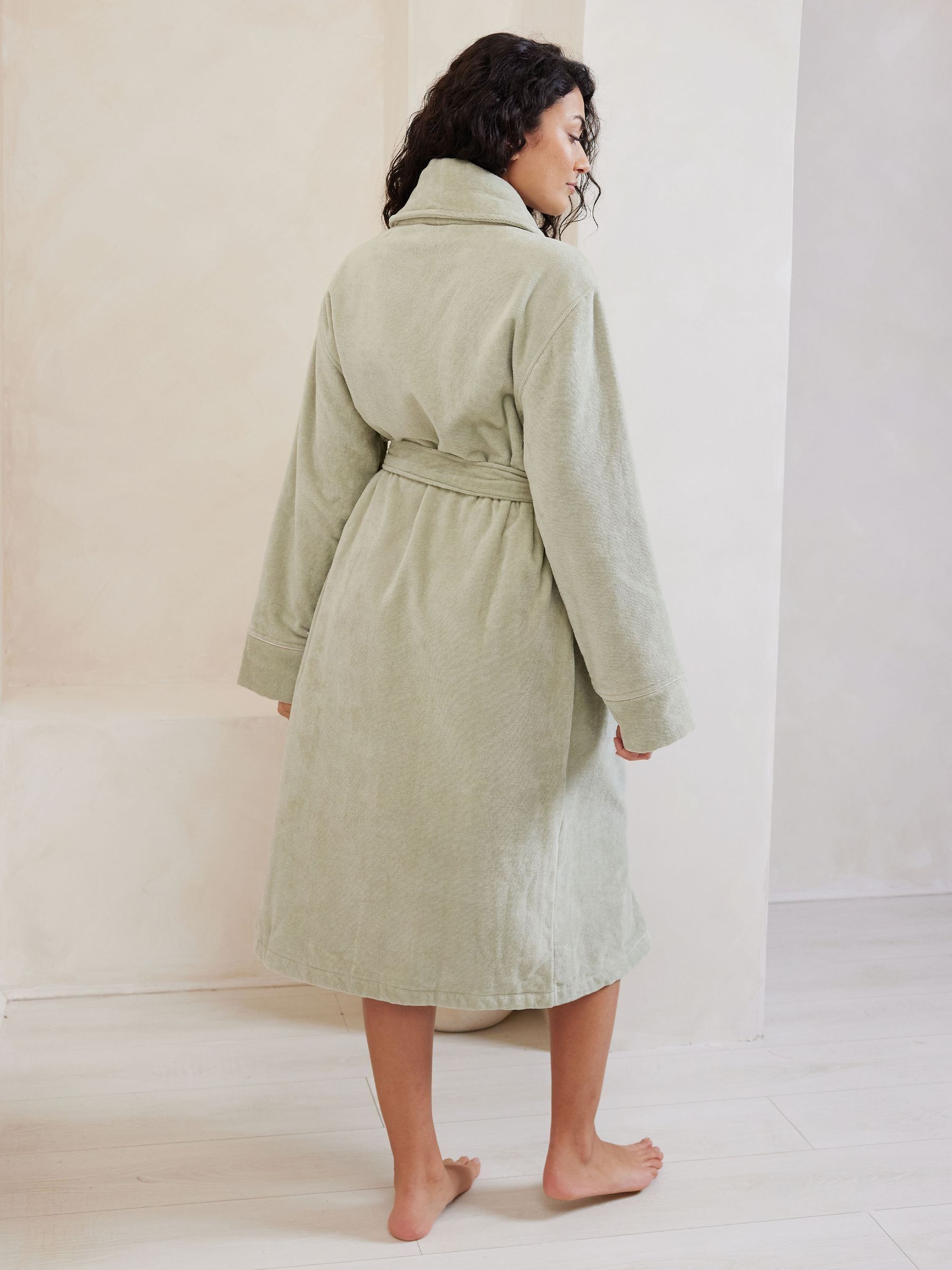 Groen - Chelsea Peers 100% Cotton Towelling Dressing Gown