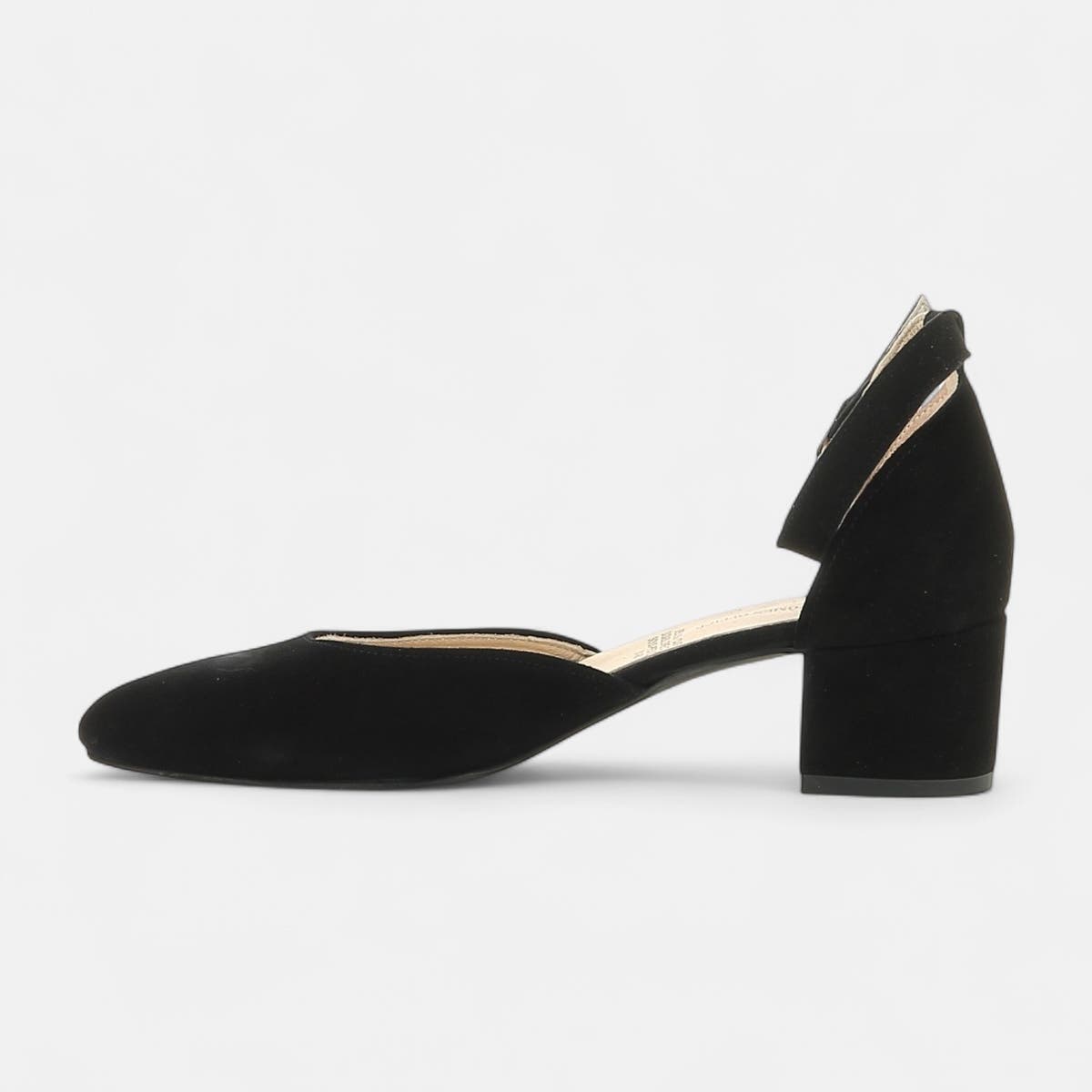 Escarpins quartiers ouverts Femme en cuir noir
