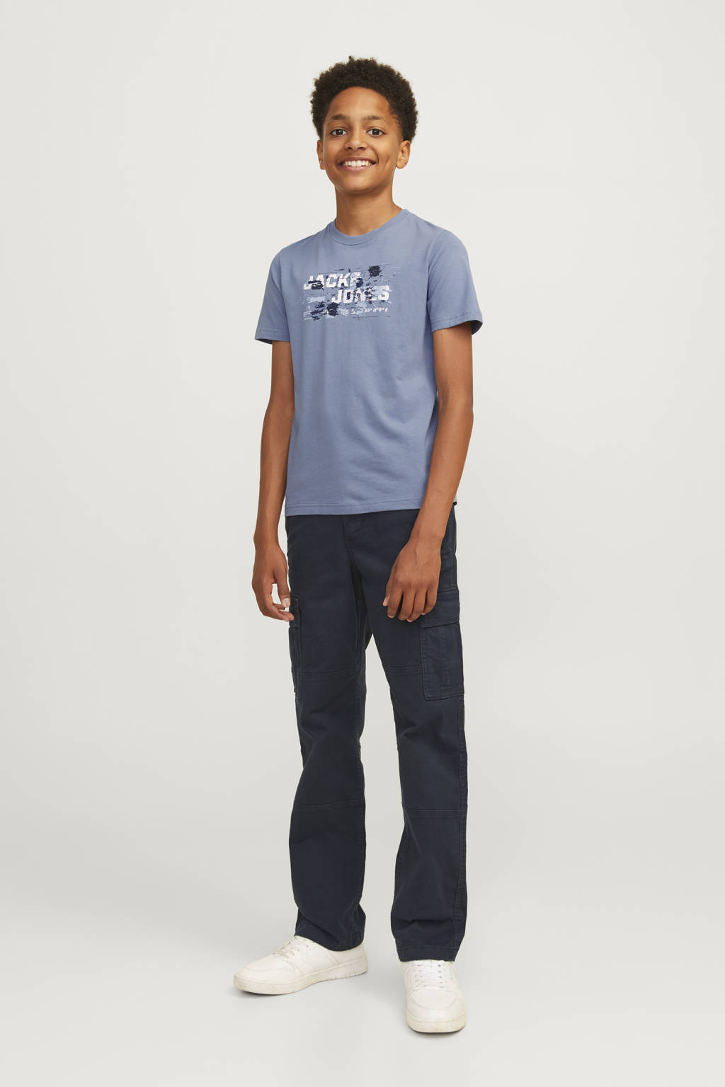 JACK & JONES T-shirt met printopdruk lichtblauw