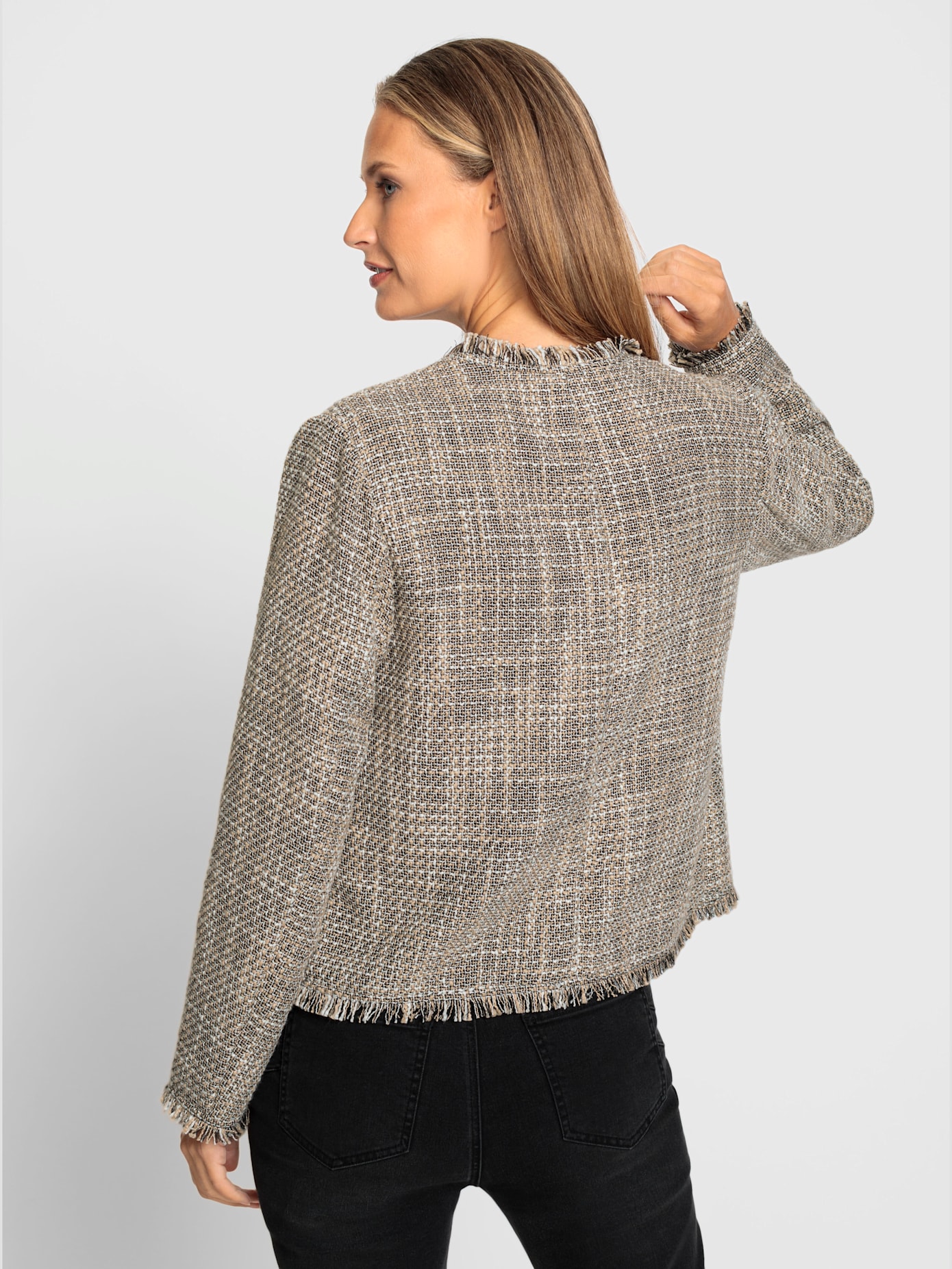 Blazer bouclé structuré pour l'été