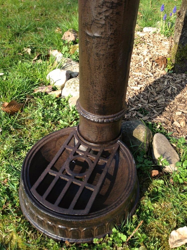 Antikas - Wasser-Zapfstelle als hübscher Standbrunnen, Stehbrunnen mit Messing-Hahn
