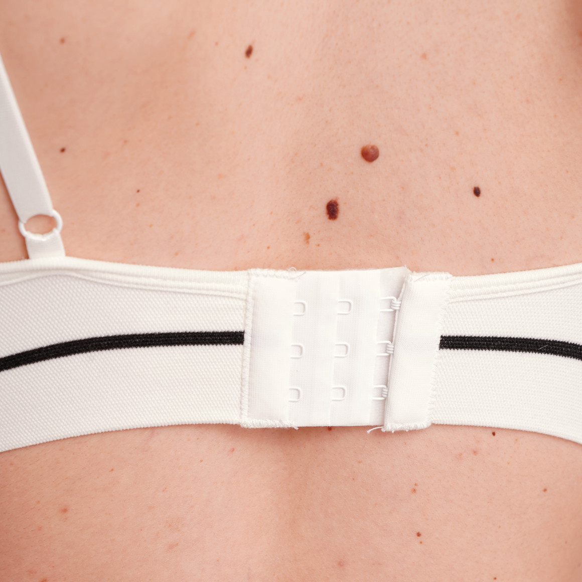 Gina Benotti Damen Seamless-Bustier mit Rippstruktur weiss