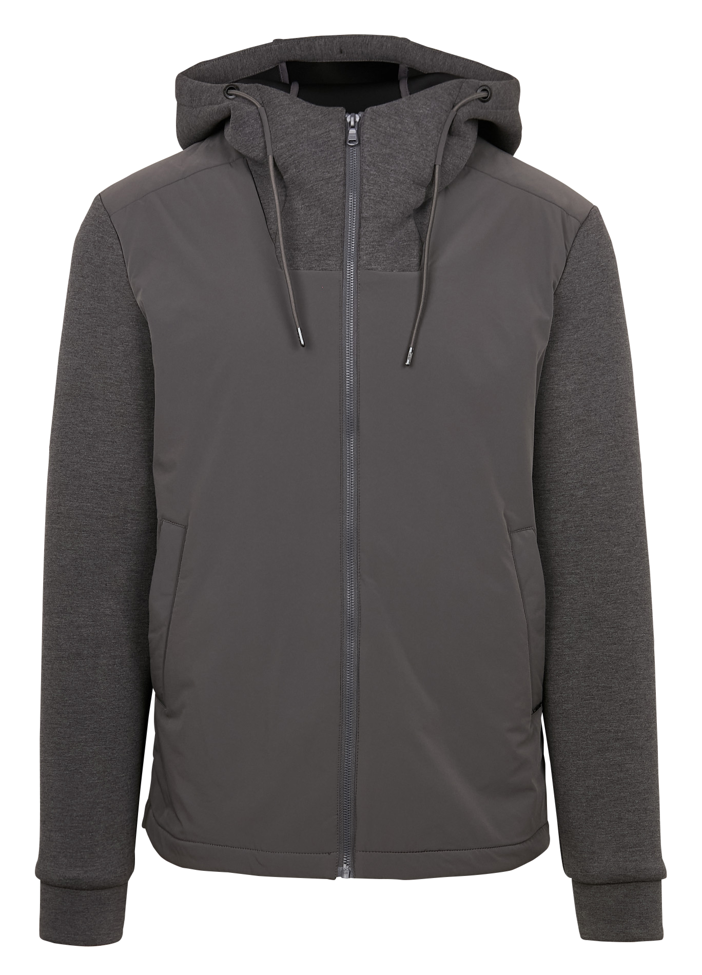 Blouson droit col montant | Gris