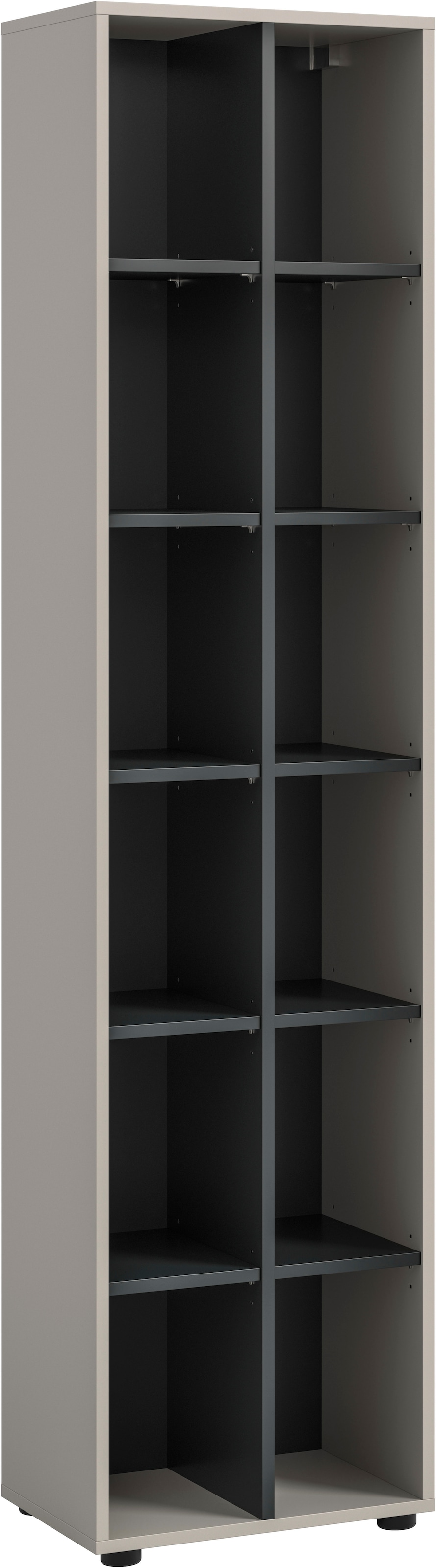 INOSIGN Standregal »ADIO, Höhe 192 cm, 12 Fächer, 10 höhenverstellbare Einlegeböden« 1 Stk. tlg. Regal, Stauraumregal, Wohnzimmerregal, Bücherregal, Wandregal