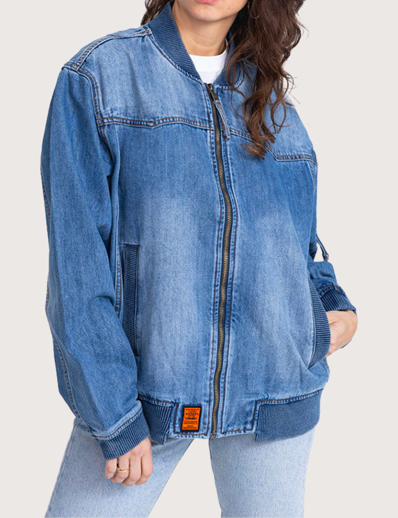 BOMBERS ORIGINALS BOMBERS FEMME DENIM BLEU CELESTE