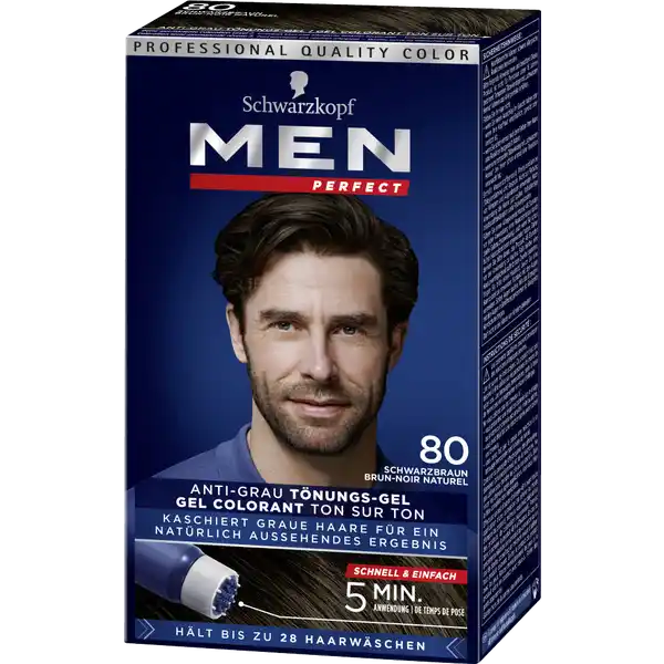 Anti-Grau-Tönungs-Gel 80 Schwarzbraun