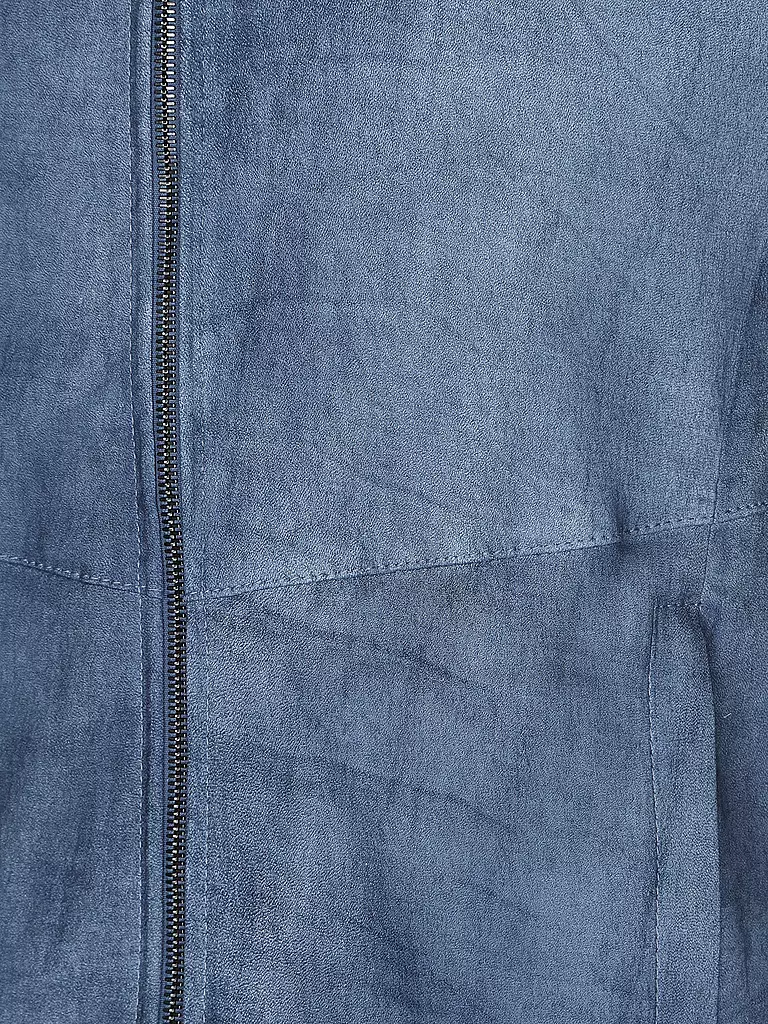GIORGIO BRATO Lederjacke blau
