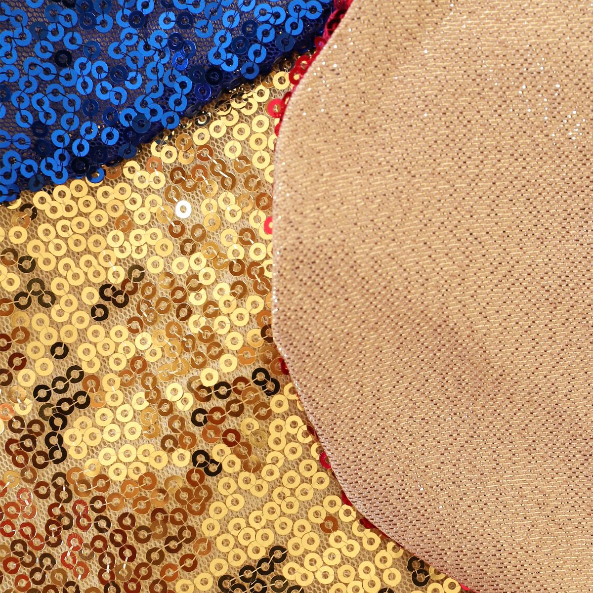 Déguisement cape sequins multicolores Mercredi et Patati