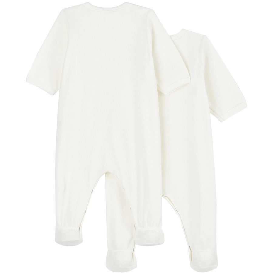 Petit Bateau Schlafoverall 2er Pack weiß